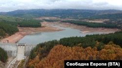 Язовир "Студена" на 8 ноември 2019 г., 10 дни преди началото на водния режим