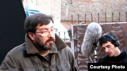 კინორეჟისორი ლევან თუთბერიძე გადასაღებ მოედანზე