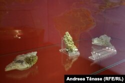 Aur în formă naturală, în Muzeul Băncii Naționale a României