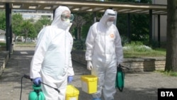 Специалисти от ВМА дезинфекцираха видинската болница, където 10% от персонала е заразен с коронавируса