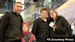 ირაკლი შაიშმელაშვილი ოჯახთან ერთად თბილისის აეროპორტში