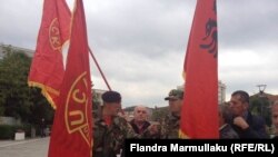 Ilustrim - Veteranë të UÇK-së gjatë një proteste të mëhershme në Prishtinë