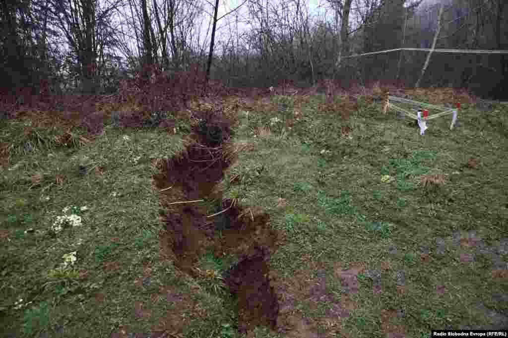 Situacija na terenu na području Curine njive.