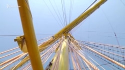 «День открытого трапа» на паруснике «Херсонес» в Севастополе (видео)