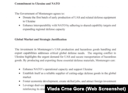 Dio iz pisma namjere između Vlade i američke kompanije By Light