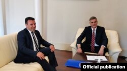 Софија- средба на македонскиот премиер Зоран Заев и бугарскиот службен премиер Стефан Јанев, 17.06.2021