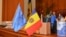 Moldova/EU - flags R. Moldova and UE, Chisinau, generic,17 January 2011