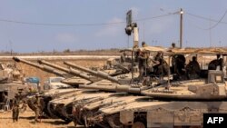 Trupe israeliene la granița cu Fâșia Gaza, pe 29 iulie 2025.