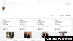 Pagina Vise românești a avut, de la apariție (ianuarie 2025) și până la jumătatea lui februarie 2025 opt reclame plătite pentru Călin Georgescu.