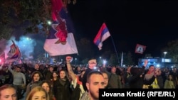 Србија -- Пречекување на студенти во пресрет на комеморативниот собир во Нови Сад по повод годишнината од трагедијата на железничката станица, Нови Сад, 31 октомври 2025 година.