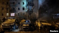 Prizor nakon ruskog napada na Harkiv, 3. april 2025.