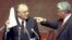 Михаил Горбачев с Борисом Ельцины в 1991 году