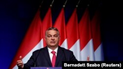 Orbán Viktor miniszterelnök a Világgazdaság Magyarország újraindul című konferenciáján 2021. június 9-én