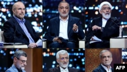 Candidații la președinția Iranului. Combo realizat de RFE/RL pe 18 iunie. 