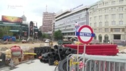 Incidenti tokom blokade gradilišta na Trgu Republike