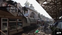 Повреждения на рынке "Привоз"