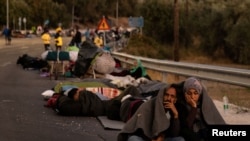 Izbeglički kamp Morija nakon požara