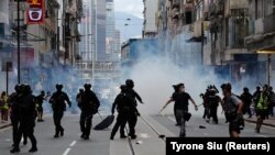 Foto arkiv nga protestat pro-demokracisë në Hong Kong. 