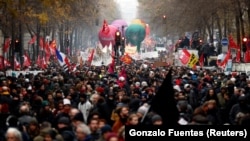 Demonstrație de protest la Paris