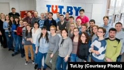 A Tut.by csapata Minszkben