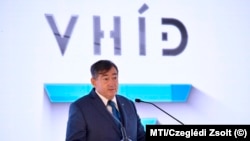 Mészáros Lőrinc, a V-Híd Építő Zrt. tulajdonosa a cég születésnapi rendezvényén Debrecenben, 2020. szeptember 18-án