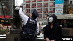 Statua proslavljenog psa Hachiko, 8 mart 2020.