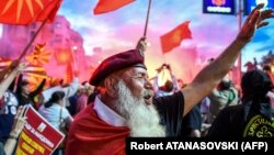 Protesta në Shkup kundër ndryshimit të emrit të shtetit. 