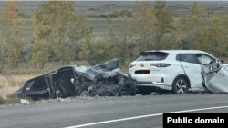 Жол бойындағы көлік апаты. 14 қыркүйек, 2025 жыл. "Қазавтожол" компаниясы таратқан сурет.