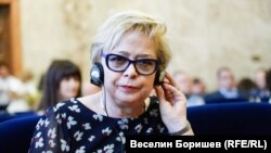 Малгожата Герсдорф в Съдебната палата в София