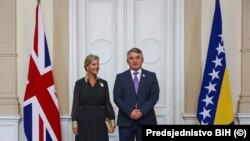 Vojvotkinja Sophie Helen Rhys-Jones i član Predsjedništva BiH Željko Komšić u Sarajevu, 10. jul 2025.