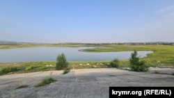 Обмелевшее Тайганское водохранилище – Крым, июнь 2025 года