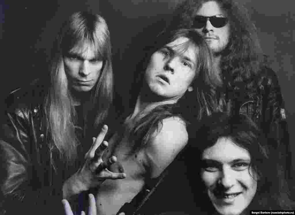 Članovi ruskog treš metal benda Corrosion Of Metal (Korozija metala), 1988.