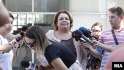 Архивска фотографија- Специјалната обвинителка Катица Јанева по сведочењето за случајот „Рекет“, Скопје, 20.08.2019