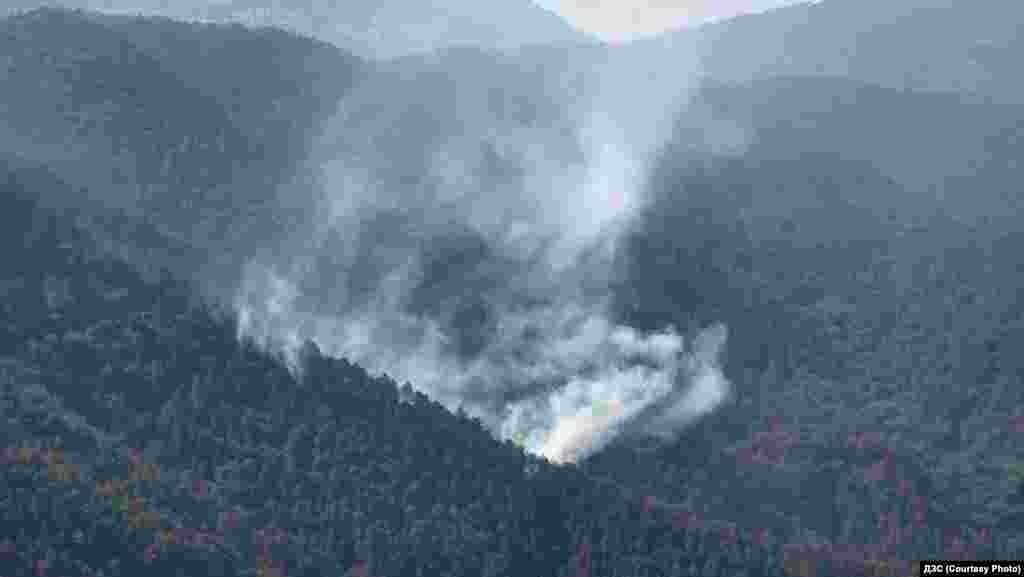 Šumski požar na području lovišta Jasen u Sjevernoj Makedoniji, 19. avgusta.