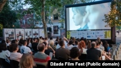 Jedna od projekcija na otvorenom Džada film festa