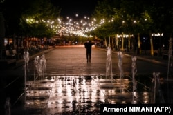 Rrugët e Prishtinës në kohën e masave kundër COVID-19.