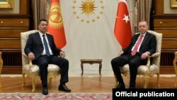 Садыр Жапаров и Реджеп Тайип Эрдоган.