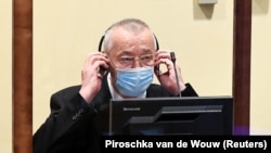 Franko Simatoviq në gjyq para Tribunalit të Hagës, 30 qershor 2021.