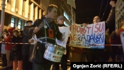 Godišnjica antivladinih protesta "Jedan od pet miliona" u Beogradu, 30.11.2019.