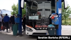 Stacioni i autobusëve në Prishtinë, maj 2025.