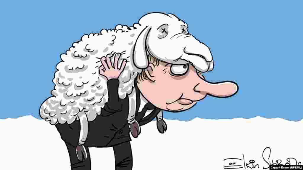 Карикатура російського художника Сергія Йолкіна