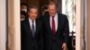 Ministrul de externe al Rusiei, Serghei Lavrov, și directorul Biroului Comisiei Centrale a Afacerilor Externe din China, Wang Yi, la Moscova, Rusia, 22 februarie 2023.