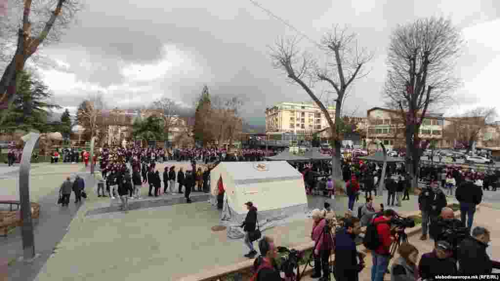 Одавање почит на загинатите во дискотеката во Кочани, Кочани, 17.03.2025