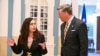 Presidentja e Kosoves, Vjosa Osmani, gjate takimit me zëvendëssekretarin amerikan të Shtetit, Christopher Landau, në Uashington. Korrik, 2025.