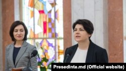 Maia Sandu și Natalia Gavriliță
