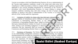 Az AstraZeneca és az Európai Bizottság nyilvánosságra hozott szerződése szerint az államok rendezik a mellékhatások miatti lehetséges pereket.