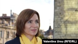 Moldova -- Maia Sandu, PAS leader, presidential candidate, Chisinau, Nov 3, 2020
