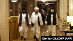 Zyrtarë talibanë. Fotografi nga arkivi.