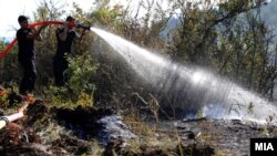 Пожар и пожарникари во Љубин