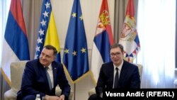 Aleksandar Vučić i Milorad Dodik u Beogradu 19. marta 2019.